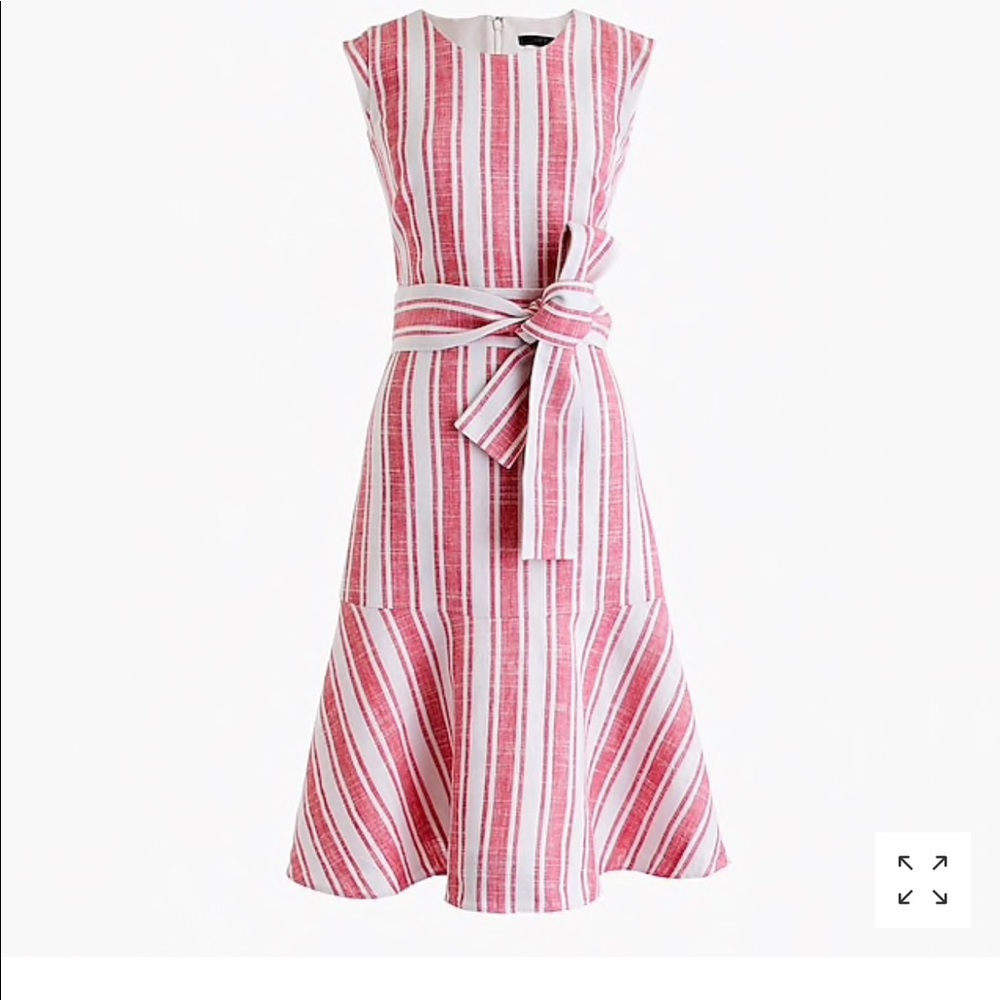 JCrew Tall Belted dress NWT red or black
